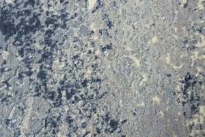 Alora Decor Radiant Coastal-Inspired Blue Abstract Rug With Wool-Tencel Hybrid Weave, Durable, Soft Underfoot, Modern Feel 9' x 12' 00400410800090912