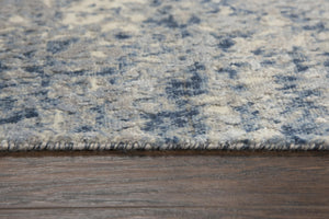 Alora Decor Radiant Coastal-Inspired Blue Abstract Rug With Wool-Tencel Hybrid Weave, Durable, Soft Underfoot, Modern Feel 9' x 12' 00400410800090912