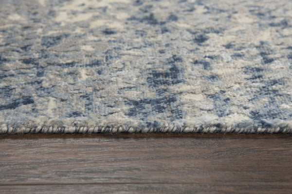 Alora Decor Radiant Coastal-Inspired Blue Abstract Rug With Wool-Tencel Hybrid Weave, Durable, Soft Underfoot, Modern Feel 9' x 12' 00400410800090912