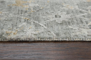 Alora Decor Radiant Gray Elegant Floral Rug With Subtle Shimmer, High-Wool Plush Pile And Distressed Transitional Charm 10' x 13' 00400411100330113