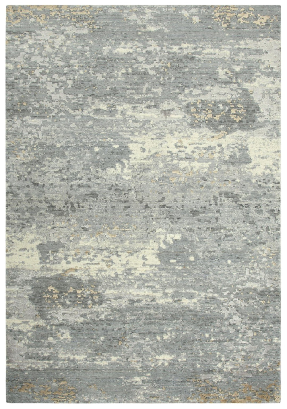 Alora Decor Radiant Gray Rectangle Rug With Hand‑Carved Texture, Nz Wool Blend, Subtle Gold Sheen For Modern Spaces 8' x 10' 00400411200330810