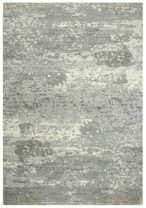 Alora Decor Radiant Gray Rectangle Rug With Hand‑Carved Texture, Nz Wool Blend, Subtle Gold Sheen For Modern Spaces 8' x 10' 00400411200330810