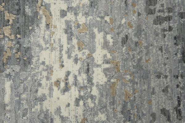 Alora Decor Radiant Gray Rectangle Rug With Hand‑Carved Texture, Nz Wool Blend, Subtle Gold Sheen For Modern Spaces 8' x 10' 00400411200330810