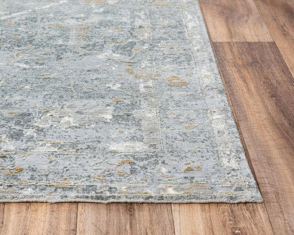 Alora Decor Radiant Gray Runner Rug With Hand-Carved Pile, Wool-Rich Blend, Neutral Gray-Beige Elegance 2'6" x 10' 00400411300332610