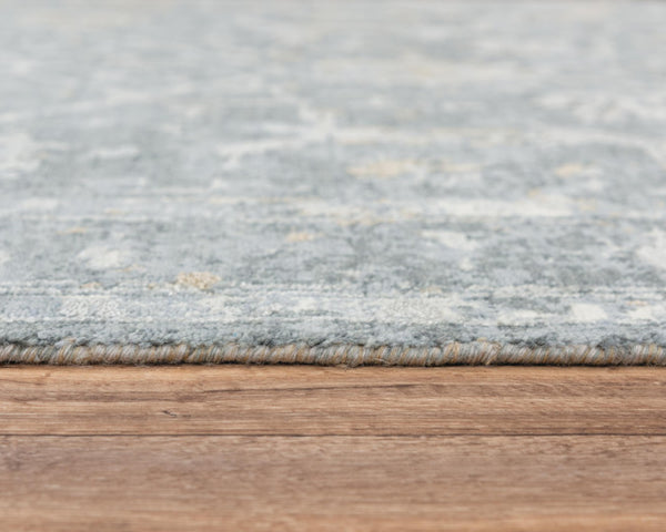 Alora Decor Radiant Gray Runner Rug With Hand-Carved Pile, Wool-Rich Blend, Neutral Gray-Beige Elegance 2'6" x 10' 00400411300332610