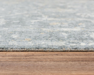 Alora Decor Radiant Gray Rectangle Rug With Hand-Carved Texture, New Zealand Wool Blend, Elegant Neutral Charm 8' x 10' 00400411300330810