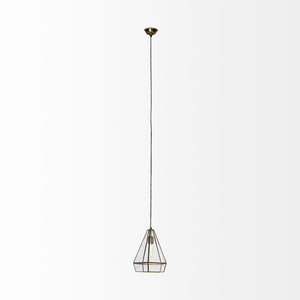 Mercana Prima Pyramid Pendant Light - Art Deco Glamour with Clear Panels for Elegant Home Interiors 68176