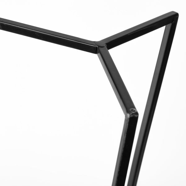 Mercana Abigail I Elegant Gunmetal Candle Holder - Sculptural Design for Mid-Century Modern Decor 67699