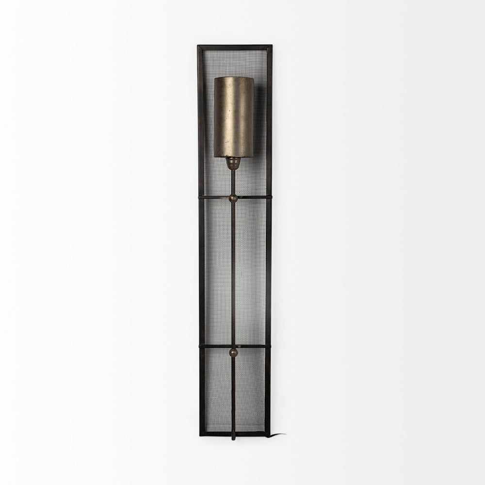 Mercana Newcomb Industrial 7x53.5 Rectangular Shutter-Inspired Wall Sconce for Modern Spaces and Lighting 67950