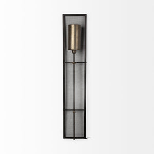 Mercana Newcomb Industrial 7x53.5 Rectangular Shutter-Inspired Wall Sconce for Modern Spaces and Lighting 67950