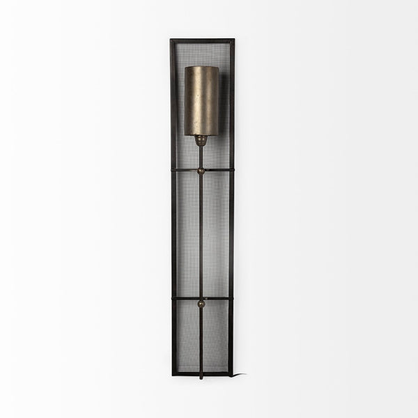 Mercana Newcomb Industrial 7x53.5 Rectangular Shutter-Inspired Wall Sconce for Modern Spaces and Lighting 67950
