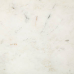 Mercana Bombola Accent Table: Modern Industrial Design with Polished Marble Top and Sturdy Metal Frame White Marble | Black Metal | 15W 67038