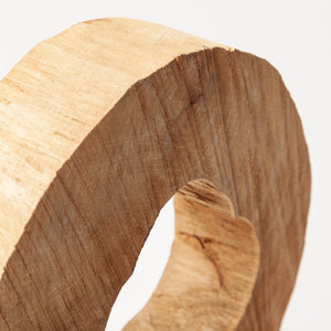 Mercana Ironwood Accent Piece - Unique Indian Mango Wood Sculpture on Sleek Black Base for Stylish Decor 67283