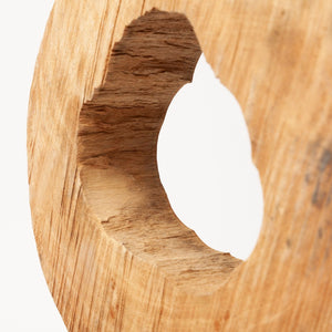 Mercana Ironwood Accent Piece - Unique Indian Mango Wood Sculpture on Sleek Black Base for Stylish Decor 67283