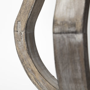 Mercana Brillion Elegant Rustic Wood and Metal Candle Holder for Timeless Home Décor and Ambiance Brown Wood | 17H 53142