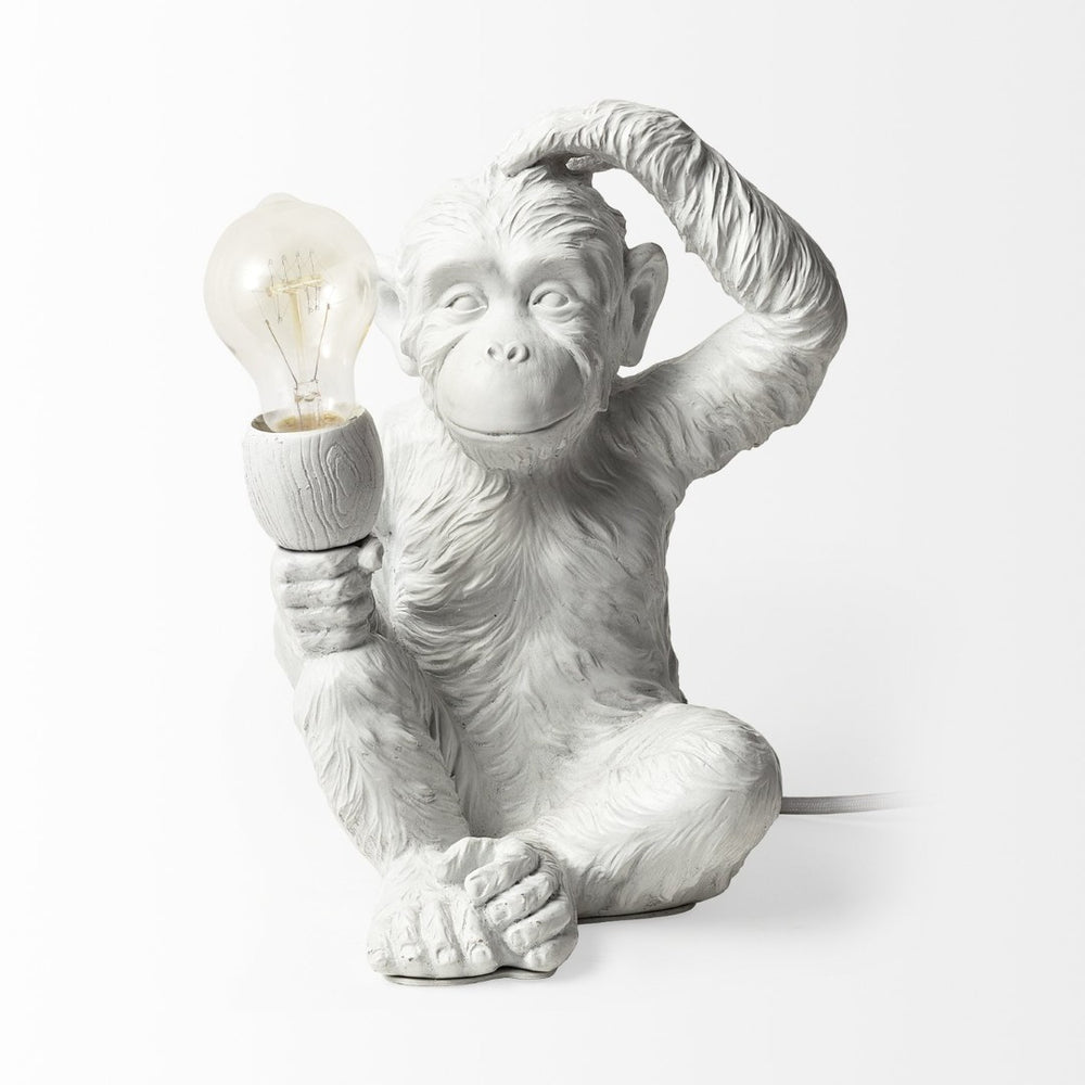 Mercana Simia Playful Monkey Table Lamp - Whimsical Sculptural Design for Modern Home Décor & Accent Lighting 65319