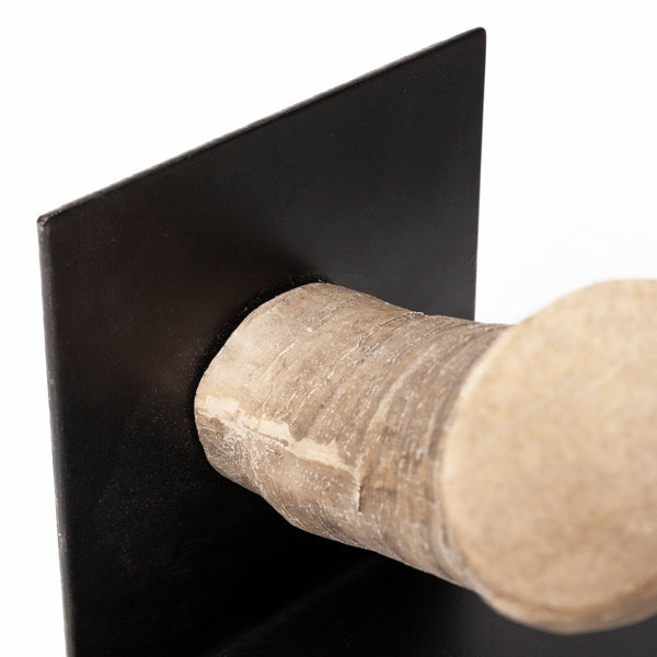 Mercana Nickerson Sculptural Bull Horn Bookends Set of 2 – Modern Desert Decor for Shelves and Desks 57871