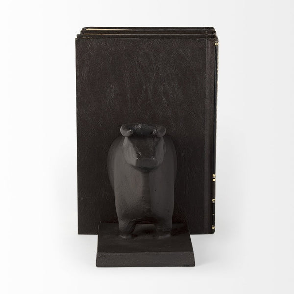 Mercana Taurus Bull Bookends Set of 2 – Sturdy Sculptural Design for Modern and Eclectic Home Décor 69064
