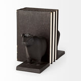 Mercana Taurus III (Set of 2) 9L x 4W Black Cast Aluminum Bull Bookends 69064