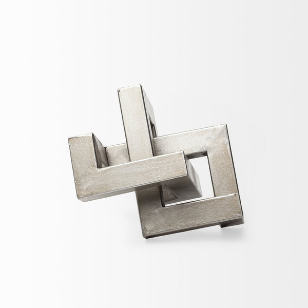 Mercana Link Modern Metal Sculpture - Eye-Catching Decorative Object for Contemporary Home Accents 67014