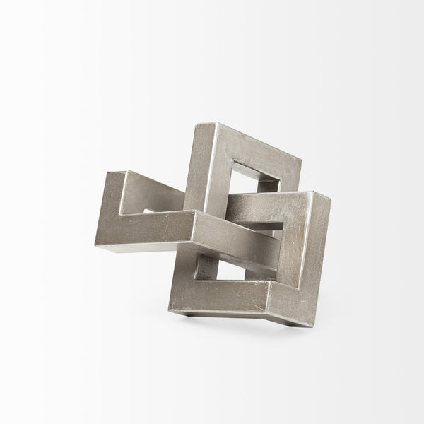 Mercana Link Modern Metal Sculpture - Eye-Catching Decorative Object for Contemporary Home Accents 67014