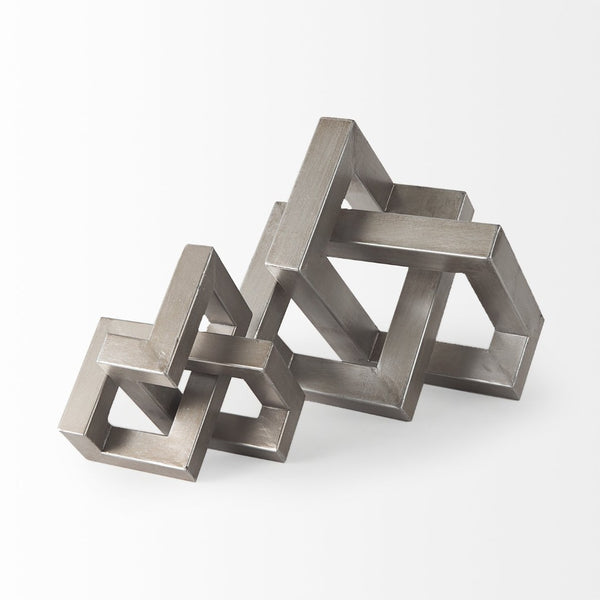 Mercana Link Modern Metal Sculpture - Eye-Catching Decorative Object for Contemporary Home Accents 67014