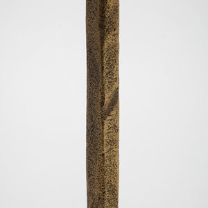 Mercana Levit Large Gold Candle Holder - Industrial Elegance for Tabletop, Mantels & Modern Decor Style Gold Metal | 14H 69068