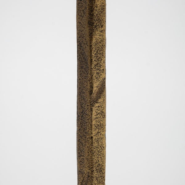 Mercana Levit Large Gold Candle Holder - Industrial Elegance for Tabletop, Mantels & Modern Decor Style Gold Metal | 14H 69068