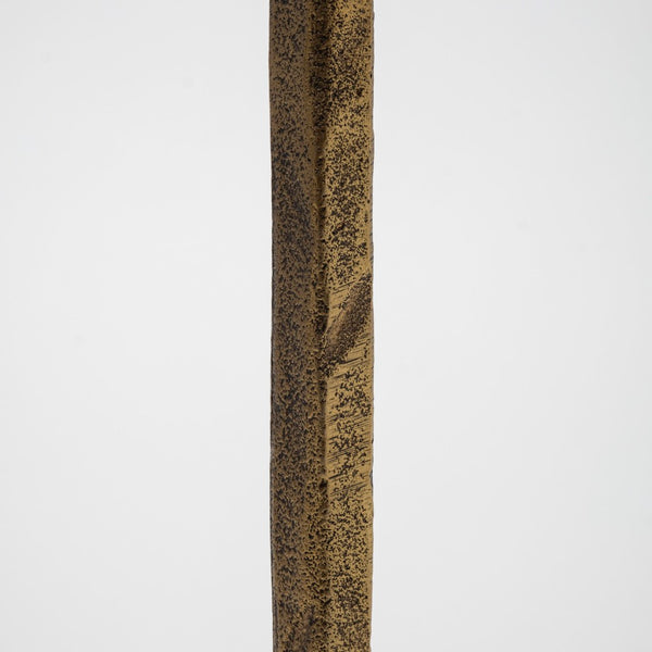 Mercana Levit Large Gold Candle Holder - Industrial Elegance for Tabletop, Mantels & Modern Decor Style Gold Metal | 20H 69069