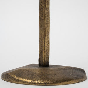 Mercana Levit Large Gold Candle Holder - Industrial Elegance for Tabletop, Mantels & Modern Decor Style Gold Metal | 20H 69069