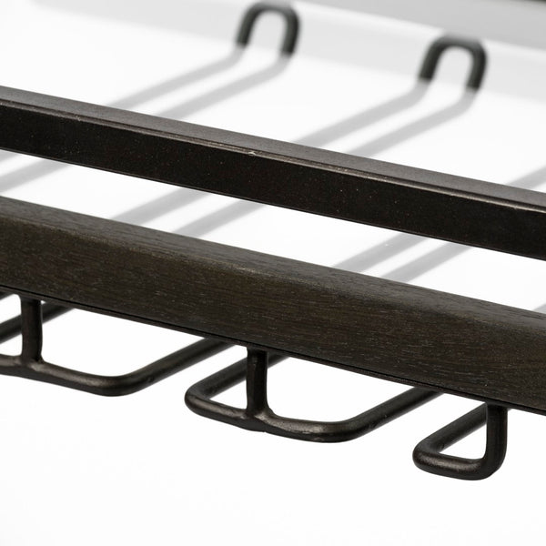 Mercana Chriselle Two-Tier Rolling Bar Cart with Oval Frame and Mirrored Shelf for Stylish Entertaining Spaces 69086