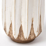 Mercana Sisko I Short Rustic Brown White Ceramic Vase 68613