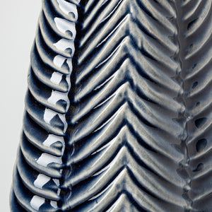 Mercana Bashir I Glossy Dark Navy Ceramic Vase – Contemporary Elegance for Modern Home Décor Accents Navy Ceramic | 16H 68616