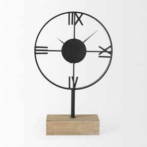 Mercana Oris Open Frame Table Clock – Sculptural Design with Roman Numerals for a Striking Home Accent 68642