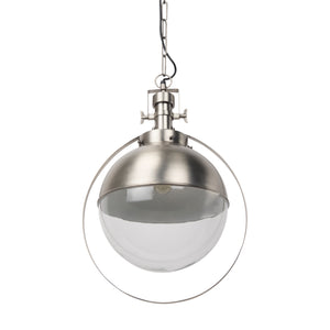 Mercana Leighton 15.0L x 15.0W x 20.0H Antique Nickel Pendant Light 69345