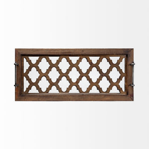 Mercana Stotonic Rectangular Serving Tray – Versatile Solid Wood Display Piece for Modern and Classic Décor 57670