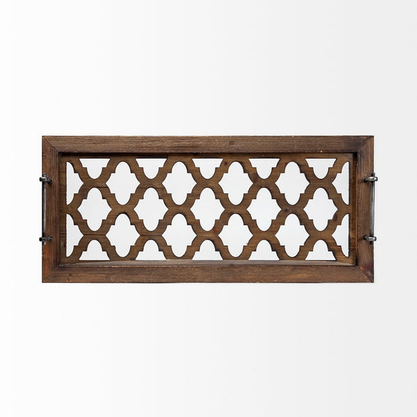 Mercana Stotonic Rectangular Serving Tray – Versatile Solid Wood Display Piece for Modern and Classic Décor 57670