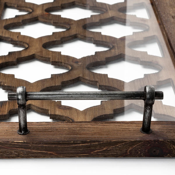 Mercana Stotonic Rectangular Serving Tray – Versatile Solid Wood Display Piece for Modern and Classic Décor 57670