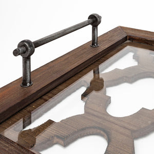 Mercana Stotonic Rectangular Serving Tray – Versatile Solid Wood Display Piece for Modern and Classic Décor 57670