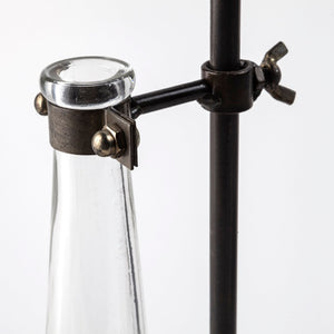 Mercana Jarvis Chemistry-Inspired Metal and Glass Bottles for Modern Decor, Perfect for Floral Arrangements 57878