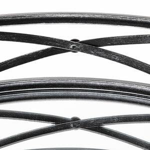 Mercana Piers Elegant Round Metal Trays with Mirrored Base for Stylish Home Décor and Organization Solutions 67237