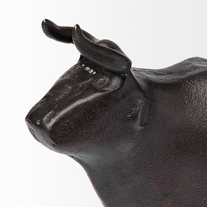 Mercana Taurus II Decorative Bull Sculpture – Striking Rustic Accent for Modern and Farmhouse Interiors 68406