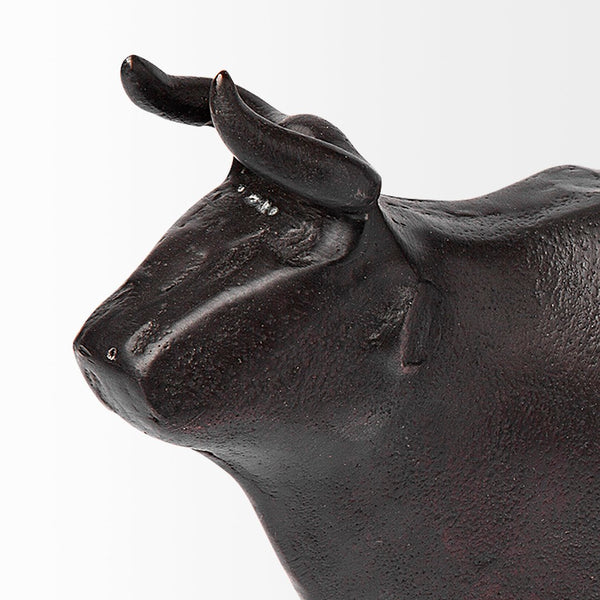 Mercana Taurus II Decorative Bull Sculpture – Striking Rustic Accent for Modern and Farmhouse Interiors 68406