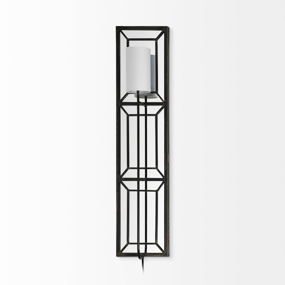 Mercana Noah 12.2x55 Elegant Rectangular Wall Sconce for Modern Industrial Spaces – Warm Ambient Lighting 68423-AB