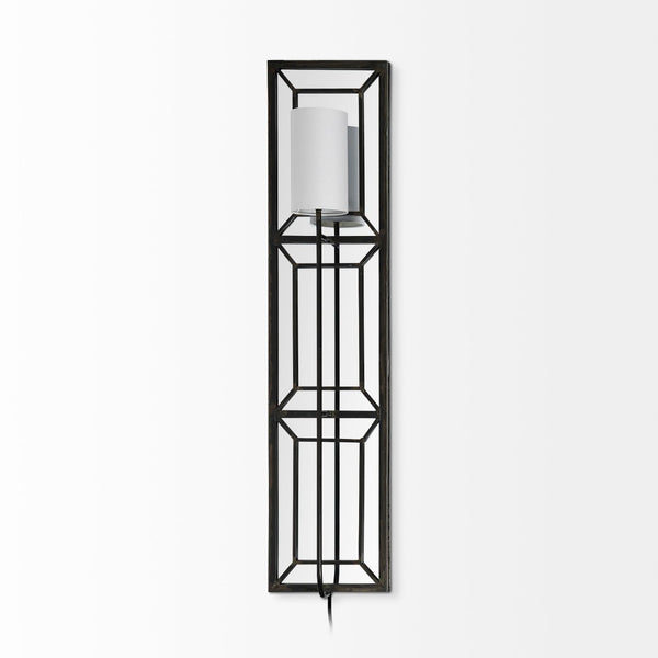 Mercana Noah 12.2x55 Elegant Rectangular Wall Sconce for Modern Industrial Spaces – Warm Ambient Lighting 68423-AB