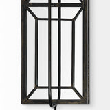 Mercana Noah 12.2x55 Black Metal w/White Fabric Shade Rectangular Wall Sconce  68423-AB