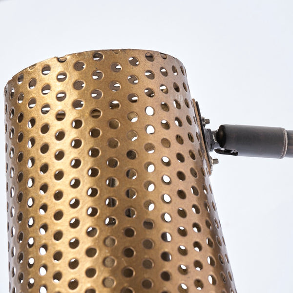 Mercana Wesley Industrial Chic Perforated Cone Wall Sconce for Ambient Lighting in Modern Spaces 68426
