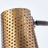 Mercana Wesley I 11x10.2 Gold Toned Perforated Metal Cone Wall Sconce  68426