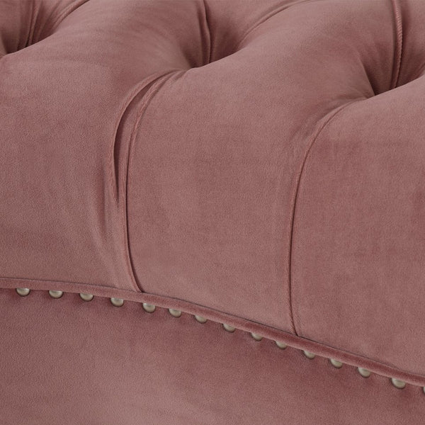 English Elm Jennifer Taylor Home - La La Rosa Victorian Tufted Upholstered Accent Chair in Luxe Velvet with Nailhead Trim and Support Pink B2719P238182