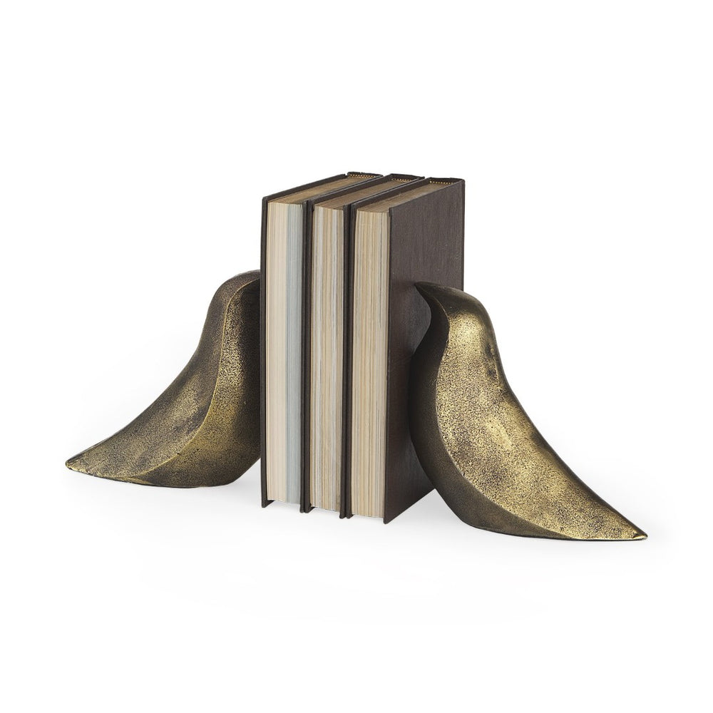 Mercana Dover Serene Dove Bookends - Elegant Antique Finish for Stylish Home Decor and Book Support 69078